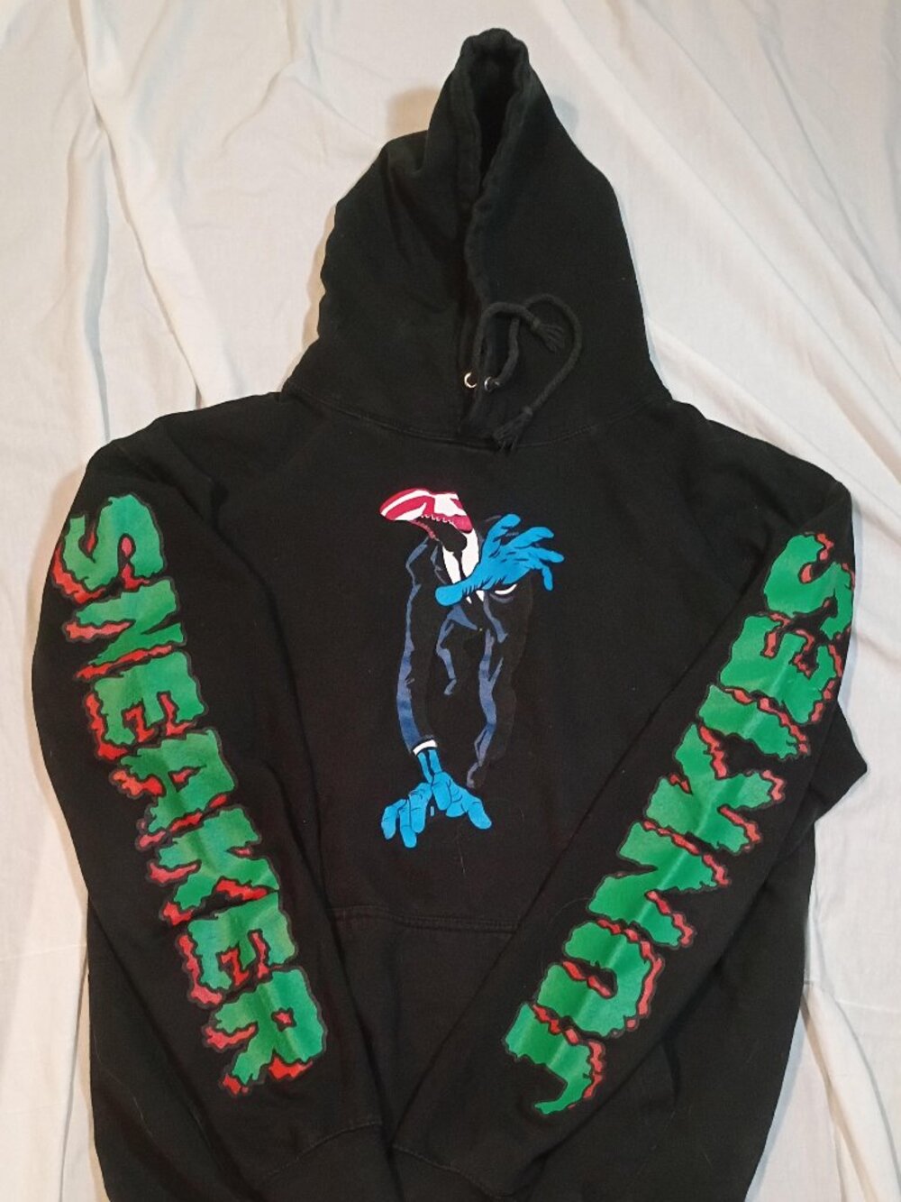 Sneaker Junkies/Hoodie/Mens XL/Black/B Wood Collab USA Streetwear Graphic Pullov